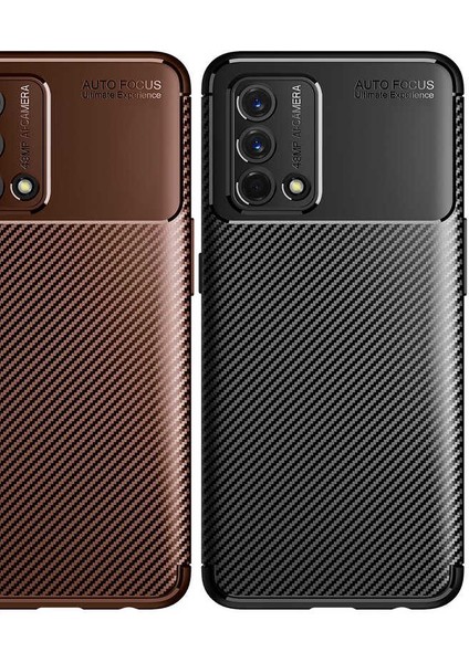 Apsuwa Oppo A74 Karbon Görünüm Negro Silikon Kılıf