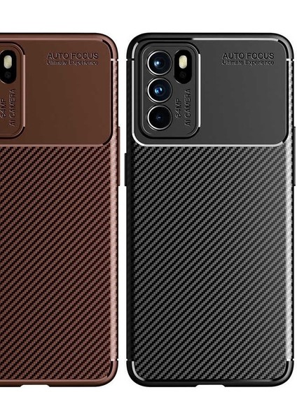 Apsuwa Oppo Reno 6 (CPH2235) Karbon Görünüm Negro Silikon Kılıf modelleri