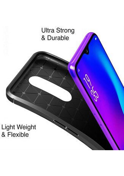 Apsuwa Oppo RX17 Pro Karbon Görünüm Negro Silikon Kılıf