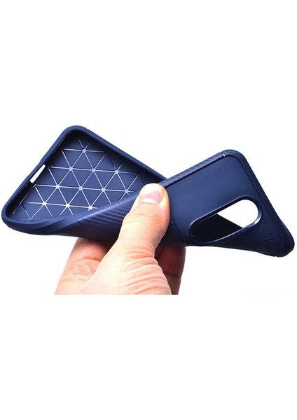 Apsuwa Oppo RX17 Pro Karbon Görünüm Negro Silikon Kılıf + Ekran Koruyucu Nano