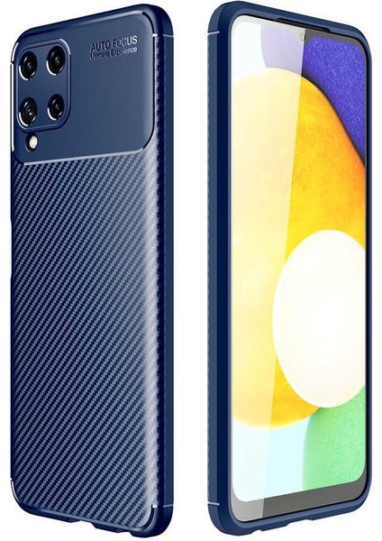 Apsuwa Samsung Galaxy M32 Karbon Görünüm Negro Silikon Kılıf