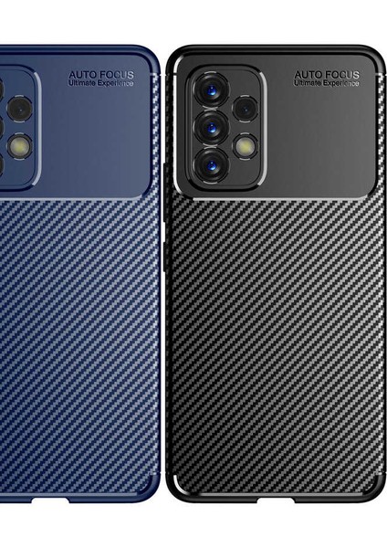 Apsuwa Samsung Galaxy A53 5g Karbon Görünüm Negro Silikon Kılıf + Ekran Koruyucu Nano