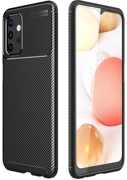 Apsuwa Samsung Galaxy A32 5g Karbon Görünüm Negro Silikon Kılıf + Ekran Koruyucu Nano