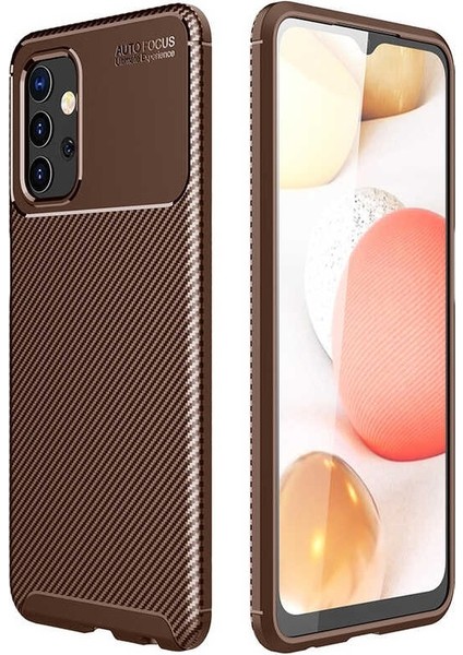 Apsuwa Samsung Galaxy A32 5g Karbon Görünüm Negro Silikon Kılıf + Ekran Koruyucu Nano