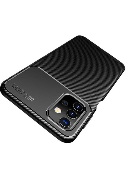 Apsuwa Samsung Galaxy A32 5g Karbon Görünüm Negro Silikon Kılıf + Ekran Koruyucu Nano