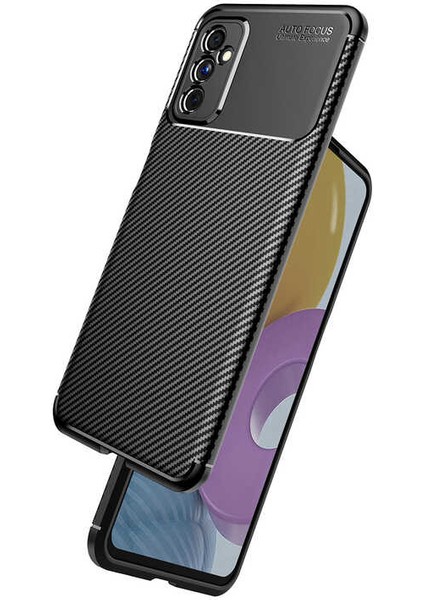 Apsuwa Samsung Galaxy M52 Karbon Görünüm Negro Silikon Kılıf