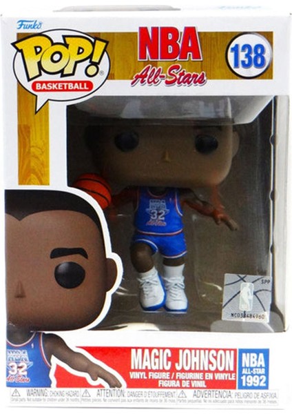 Pop Figür Nba Legends Magic Johnson 1991 All Stars Blue Uniform