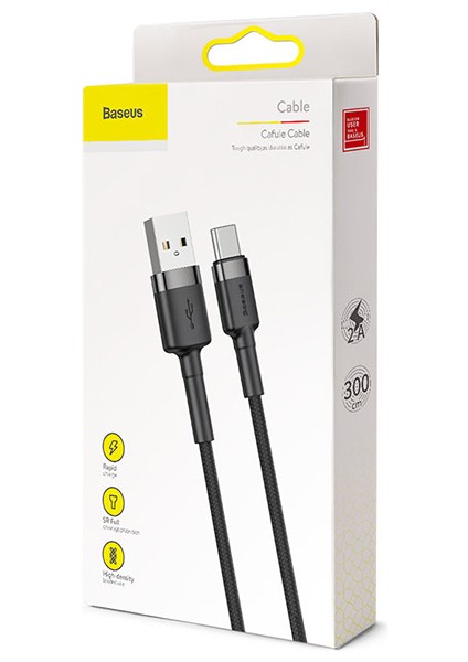 Cafule USB Type C 3metre Halat USB Kablosu indirimleri
