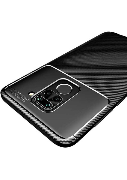 Xiaomi Redmi Note 9 Kılıf Negro Silikon Karbon Desen + Ekran Koruyucu Nano modelleri