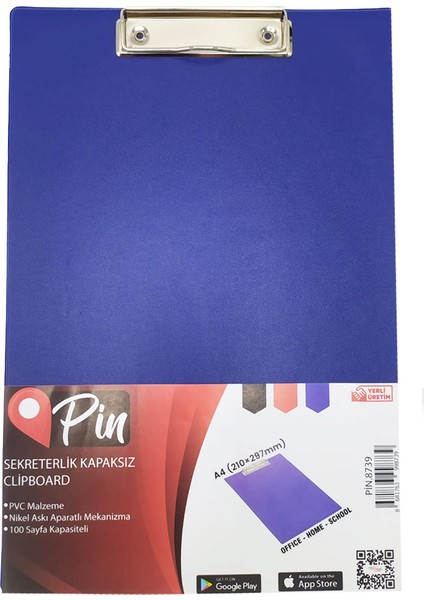 A4 Kapaksız Sekreterlik Mavi