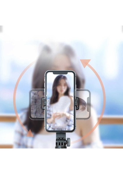 Profesyonel Selfie Çubuğu Tripod Bluetooth Kumandalı 360 Derece Dönebilir Başlık Çok Fonksiyonlu