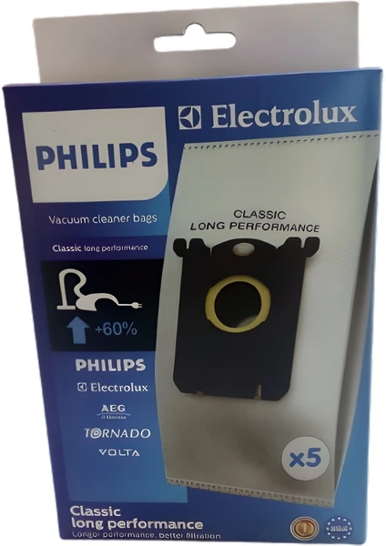 Philips XD3110/09 Torbalı Elektrikli Süpürge 5 Ad Yeni Kutu Toz Torbası