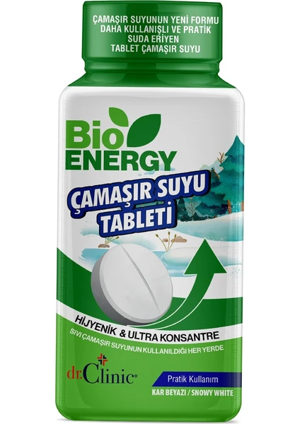 Dr. Clinic  Bioenergy Tablet Çamaşır Suyu Kar Beyazı