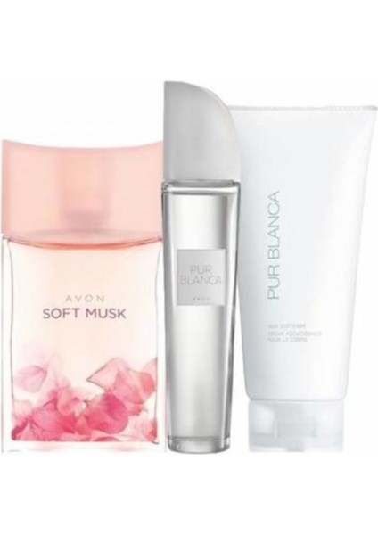 Soft Musk 50 ml + Pur Blanca 50ml + Pur Blanca Losyon 150 ml