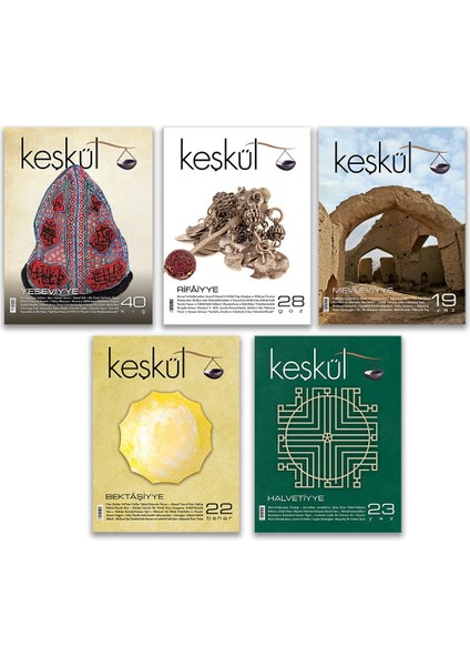 Tarikatlar Dergi Seti (5 Sayı) Mevlevviye - Bektaşiyye - Halvetiyye - Yeseviyye - Rifaiyye