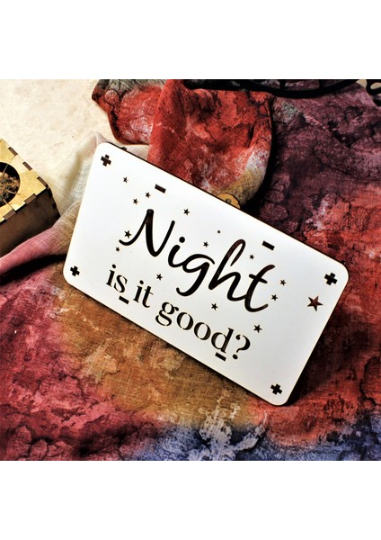 Dekoratif Ahşap Gece Lambası Masaüstü Aksesuar Duvar Aksesuarı Iyi Mi Geceler