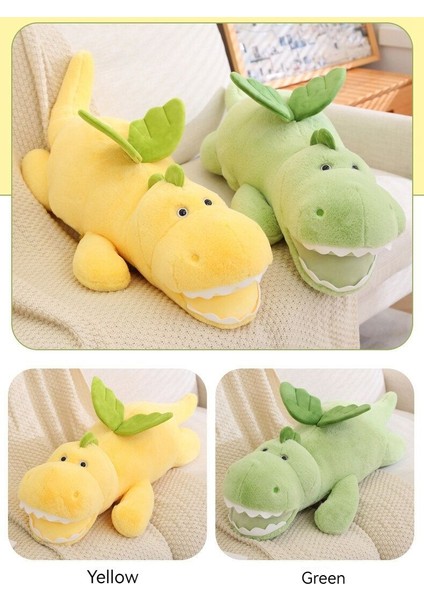 Mutlu Dinozor Peluş Oyuncak Bebek - Sarı (Yurt Dışından)
