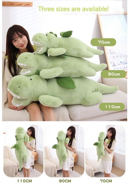Mutlu Dinozor Peluş Oyuncak Bebek - Sarı (Yurt Dışından)