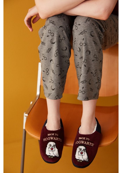 Bordo Hogwarts Patik-Harry Potter Koleksiyonu