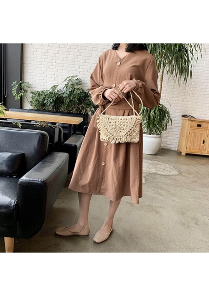 Moda Saçaklı Hasır Omuz Çantası Hollow Bayan Çanta(Yurt Dışından) fiyatları