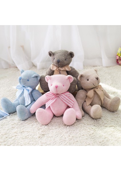 Örme Yün Ayı Peluş Oyuncak Bebek (Yurt Dışından)