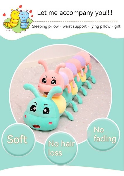 Tırtıl Bebek Uyku Yastığı Peluş Oyuncak - Yeşil (Yurt Dışından) fiyatları