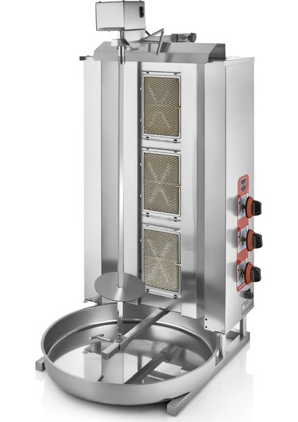 Tüplü Döner Ocağı Makinası 3 Radyanlı Ce Belge Üstten Motor