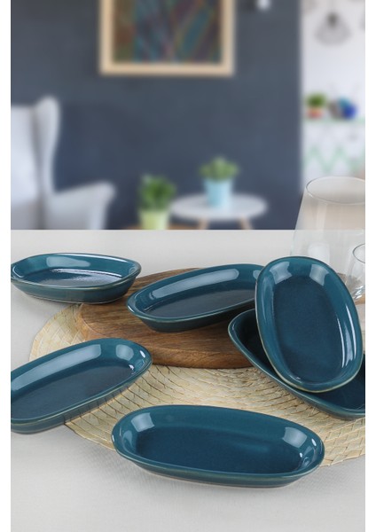 Safir Hitit Kayık Tabak 16 Cm 6 Adet