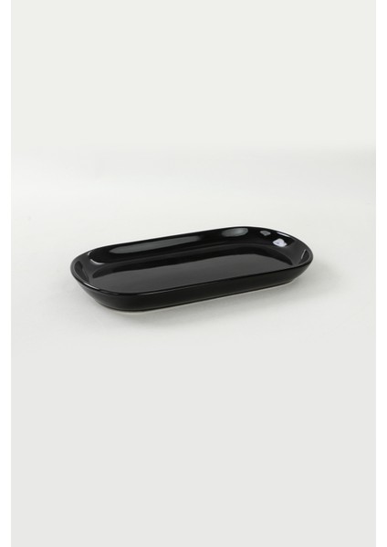 Siyah Noyan Kayık Tabak 28 Cm 2 Adet modelleri