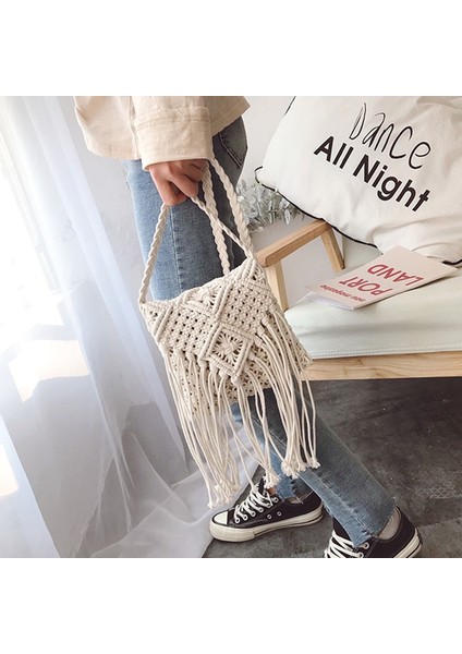 Püskül Büyük Hasır Çanta (Yurt Dışından) modelleri