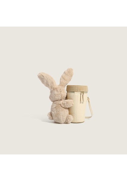 Faux Fur Bunny Bucket Omuz Çantası(Yurt Dışından)