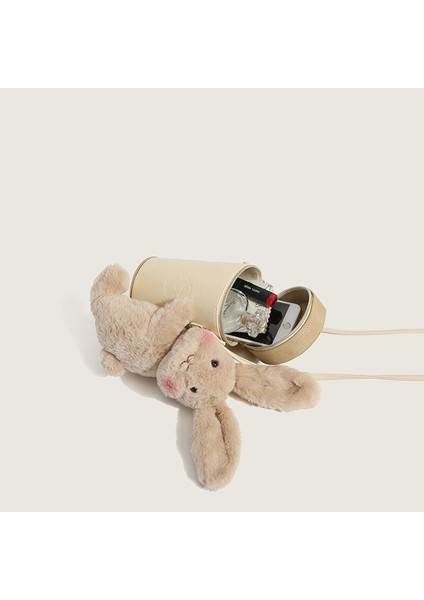 Faux Fur Bunny Bucket Omuz Çantası(Yurt Dışından)