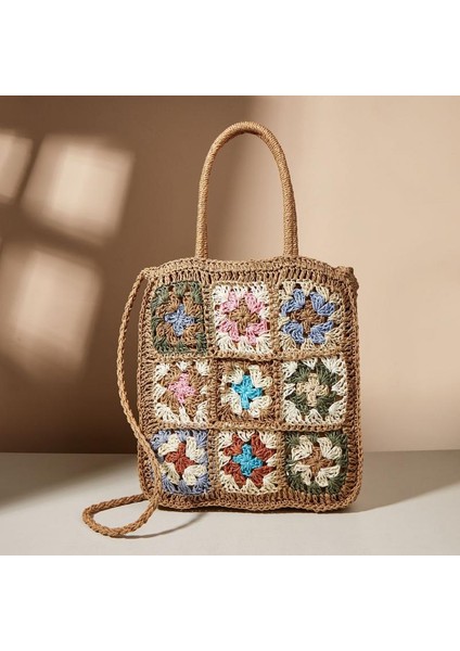 Çok Renkli Çiçek Dikişli Çanta(Yurt Dışından) fiyatları