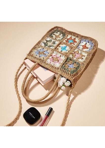 Çok Renkli Çiçek Dikişli Çanta(Yurt Dışından) modelleri