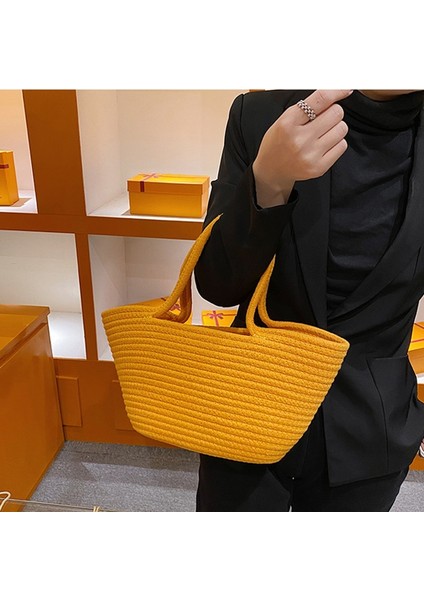 Büyük Kapasiteli Dokuma Tote Candy Renkli Tatil Plaj Çantası(Yurt Dışından) fiyatları