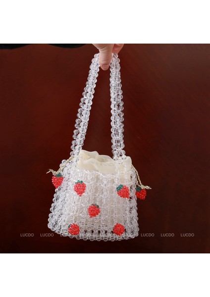 Berrak Kristal Kız Diy Boncuklu Dokuma Çanta(Yurt Dışından)