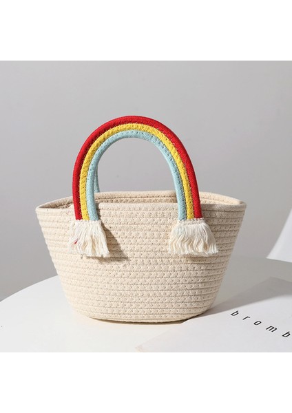 Gökkuşağı Saplı Püskül Çanta(Yurt Dışından)