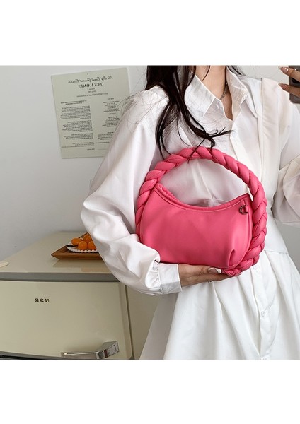 Şeker Rengi Pileli Çanta Omuz Çantası(Yurt Dışından) fiyatları