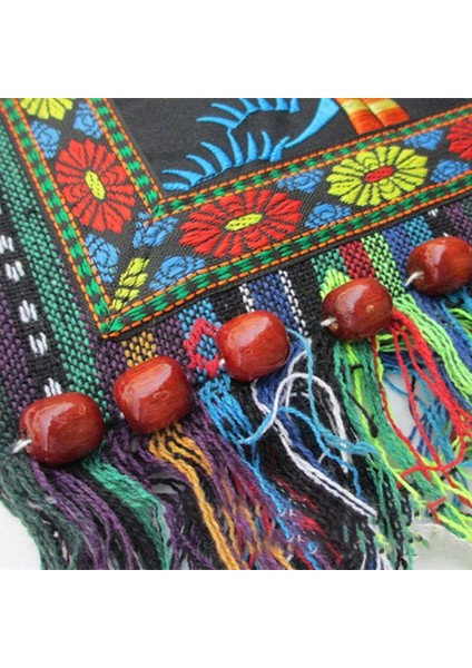 Vintage Etnik Stil Omuz Çantası Işlemeli Fringe Çanta Crossbody Çanta(Yurt Dışından) fiyatları