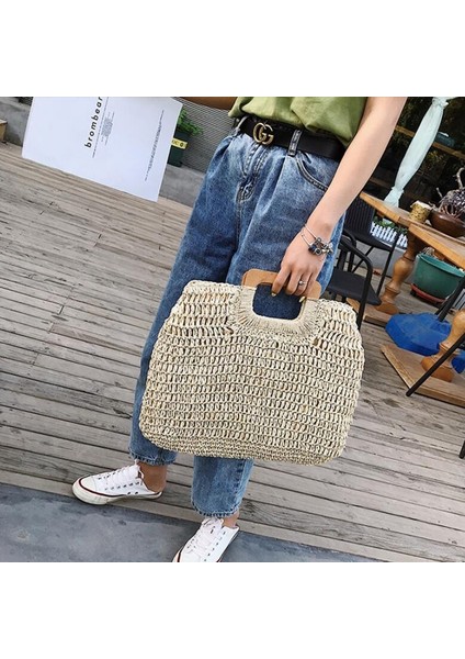 Ahşap Saplı El Dokuma Çanta(Yurt Dışından) fırsatları