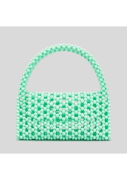 Boncuklu Tote Akrilik Inci Omuz Çantası(Yurt Dışından)