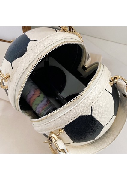 Basketbol Şekli Zincir Tasarım Askılı Çanta Kadın Moda Omuz Çantası(Yurt Dışından) fırsatları