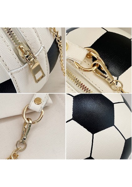 Basketbol Şekli Zincir Tasarım Askılı Çanta Kadın Moda Omuz Çantası(Yurt Dışından) indirimleri