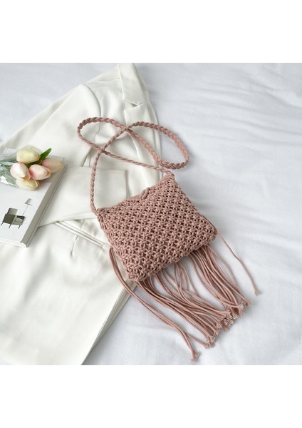 Püskül Büyük Hasır Çanta (Yurt Dışından)