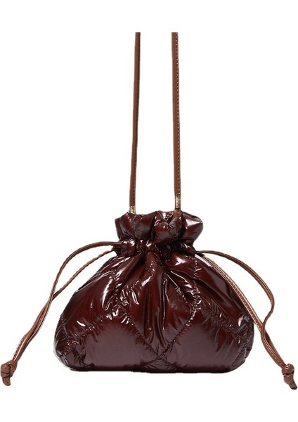 Kapitone Ipli Cüzdan Askılı Çanta(Yurt Dışından)