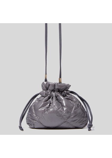 Kapitone Ipli Cüzdan Askılı Çanta(Yurt Dışından)