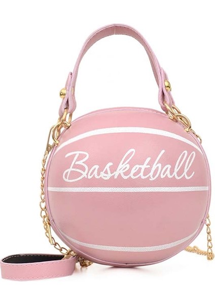 Basketbol Şekli Zincir Tasarım Askılı Çanta Kadın Moda Omuz Çantası(Yurt Dışından)