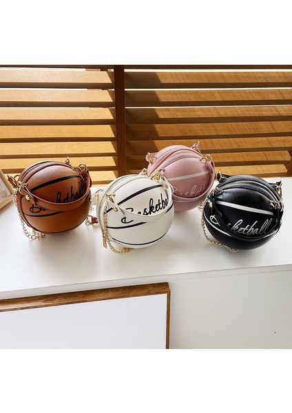 Basketbol Şekli Zincir Tasarım Askılı Çanta Kadın Moda Omuz Çantası(Yurt Dışından) fiyatları