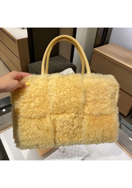 Kadın Tote Peluş Tek Omuz Çapraz(Yurt Dışından)