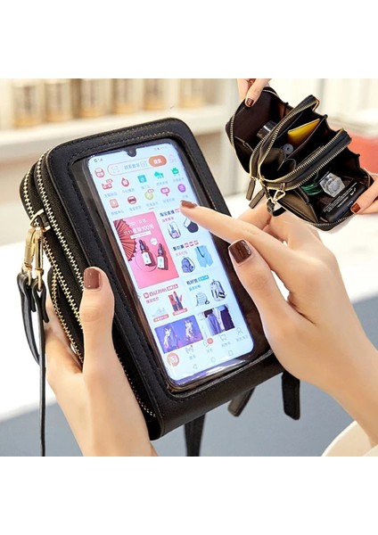 Dokunmatik Ekranlı Telefon Omuz Çantası(Yurt Dışından) modelleri